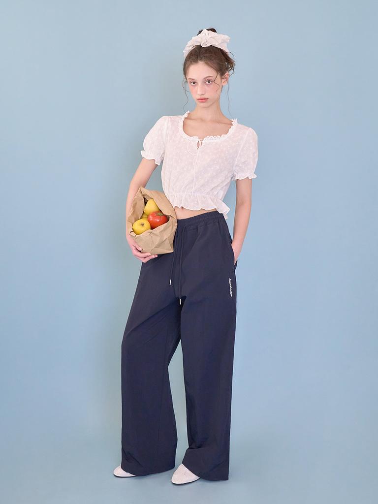 Eopaeleolakaibeu Well Nylon Pants_Navy