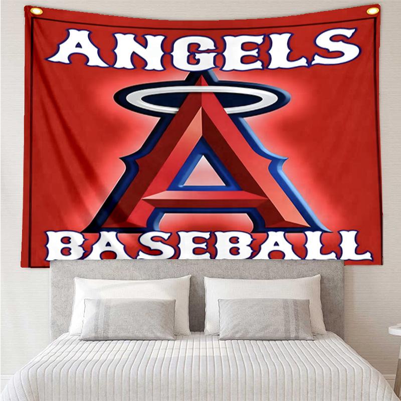 Anaheim Braves Graffiti Art Quick-Dry Tapestry Hanging for Bedroom,Livingroom, Playroom,Decor Art Room Wall Tapestry Holiday and Birthday Gifts