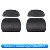 For Tesla Model 3/Y Car Neck Pillow Memory Cotton Protective Lumbar Support Backrest Relieves Pressure Car Headrest Accessories