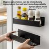 Magnetic Spice Rack Multifunctional Storage Rack Washing Machine Side Hanging Storage Rack Stainless Steel Fridge Organizer