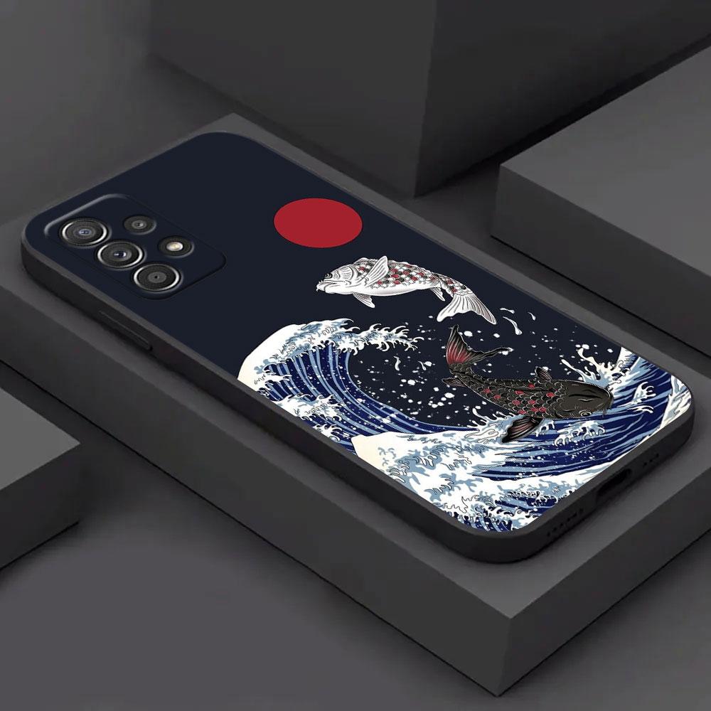 

Katsushika Hokusai Japanese Art Great Wave Phone Case For Samsung Galaxy A15 A25 A24 A23 A22 A21S A13 A05S A04 A03 A02 A14 Cover Samsung A01
