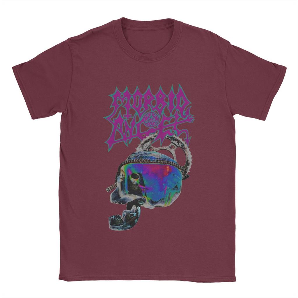 Morbid Angel T-Shirt for Men Band Leisure Cotton Tee Shirt Crewneck Short Sleeve T Shirt Plus Size Clothing