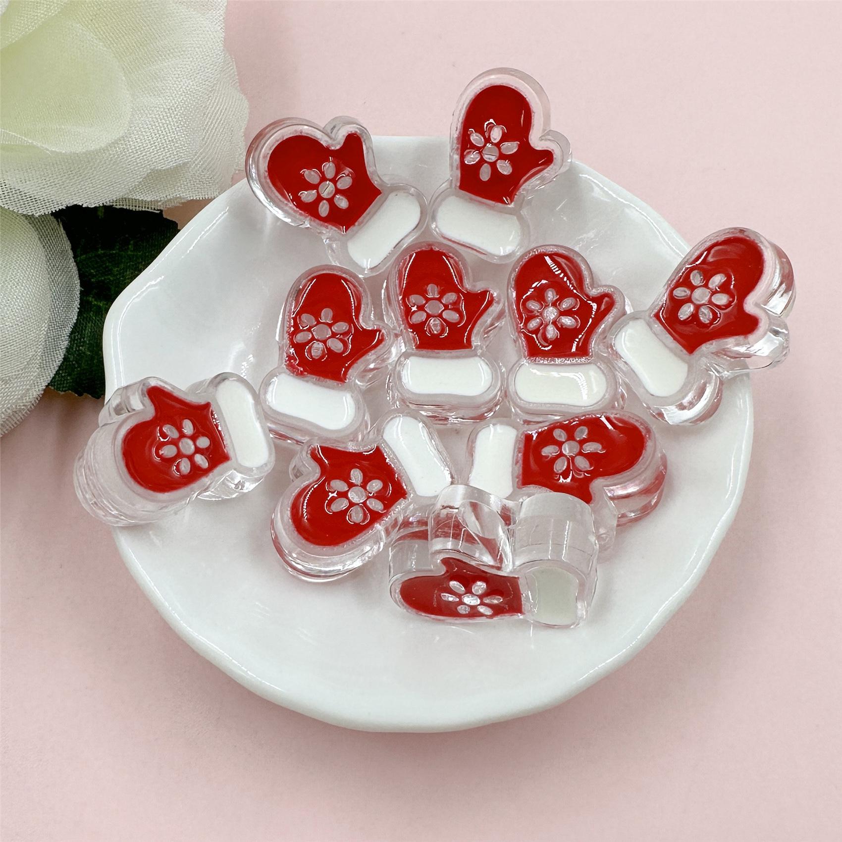 

Товары для вечеринки Аксессуары для ожерелья Свободные головки Цепочки для мобильных телефонов Перчатки снеговика Капельное масло Акриловые браслеты «сделай сам» 10 шт. Материалы Gloves