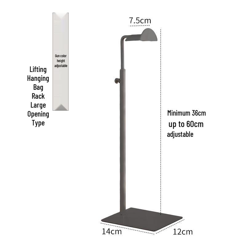 Stainless Steel Adjustable Multi-functional Bag Display Stand for Clothing Stores - 2025 New Style