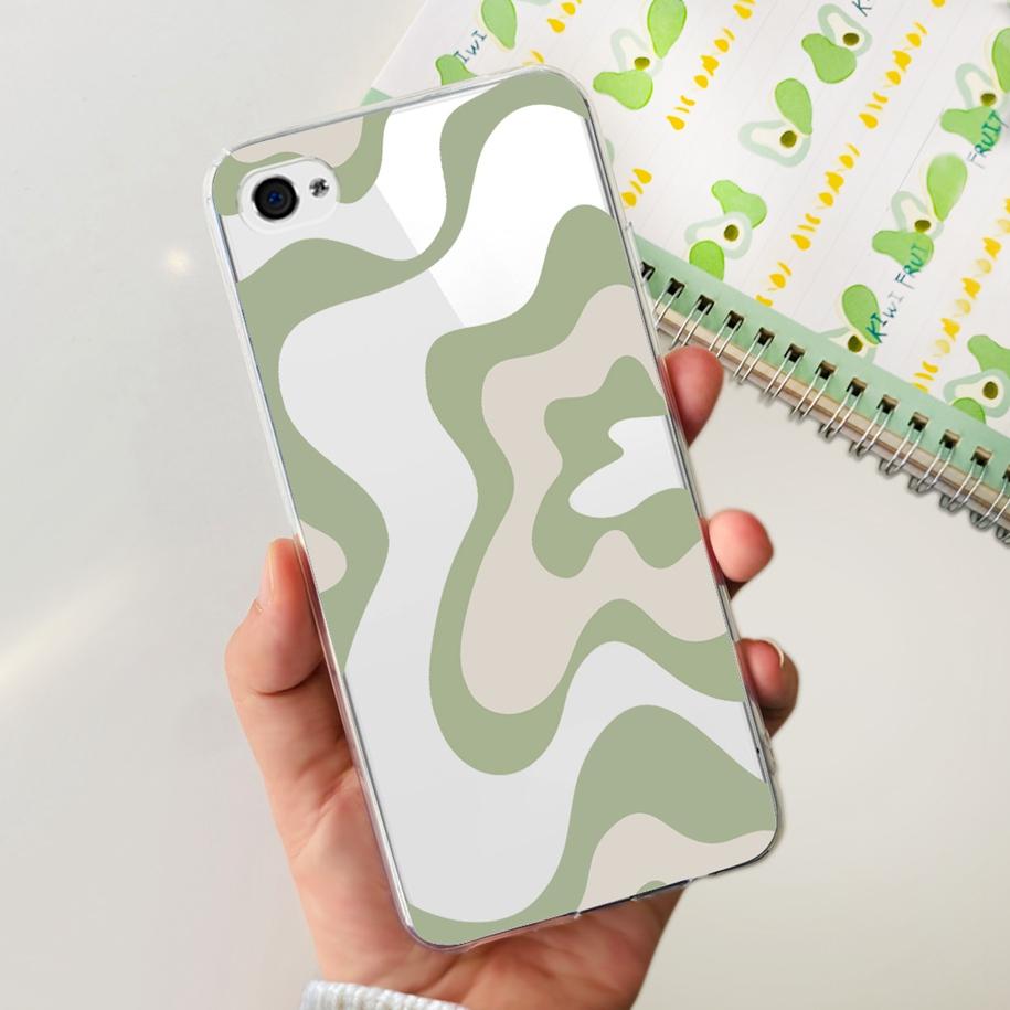 For Apple iPhone 4 Case Popular Flower Astronaut Clear Funda Soft Silicone Cover For iPhone 4s 4 S Bumper for iPhone4 Coque Capa