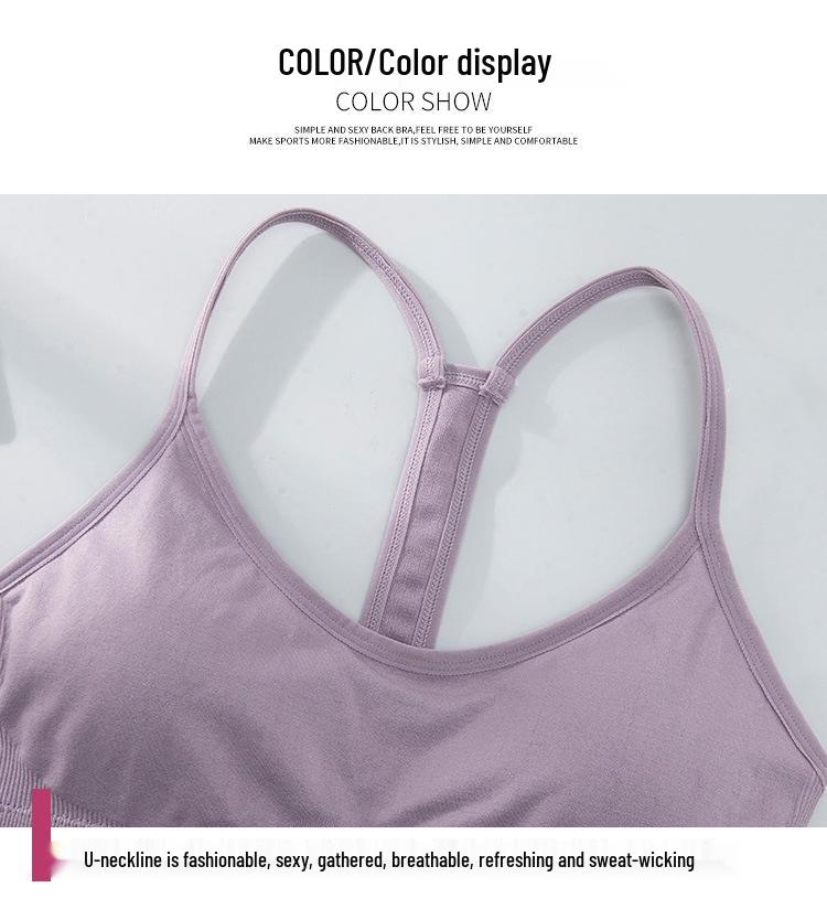 Shockproof Plus Size Quick-Dry Wireless Sports Bra with Beautiful Back Design