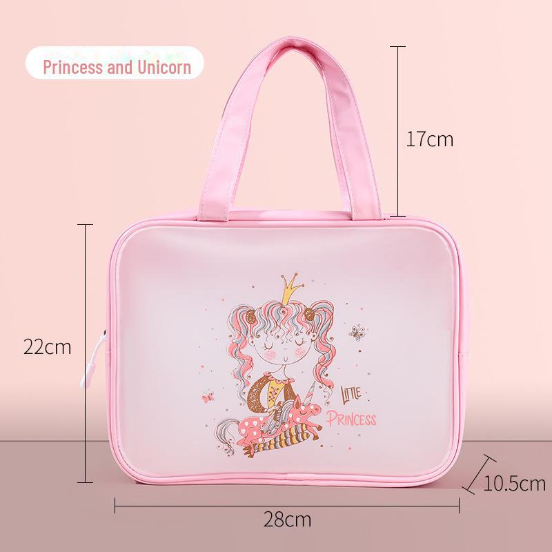 Voděodolná průhledná plážová taška z TPU s kresleným potiskem loga - roztomilé ruční úložné řešení