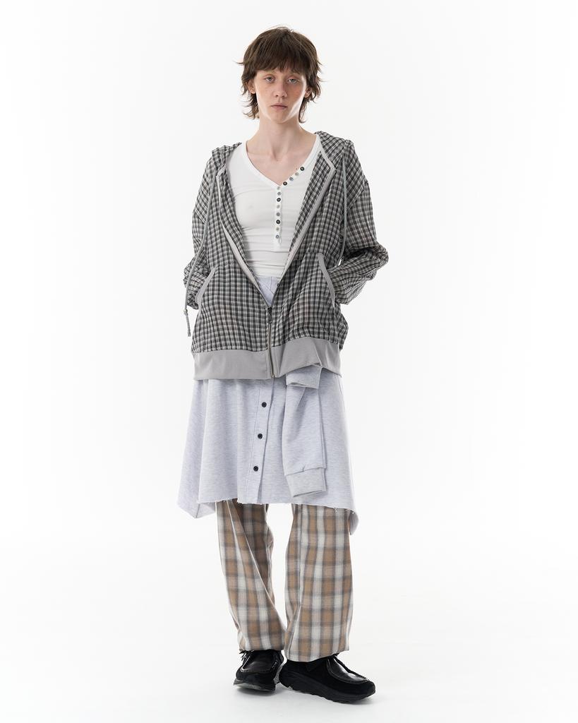PAHISUM Check Easy Pants_Beige