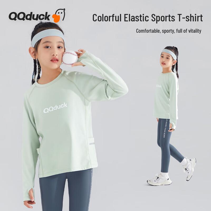 

QQ DUCK Girls Quick-Dry Sports T-Shirt 140CM