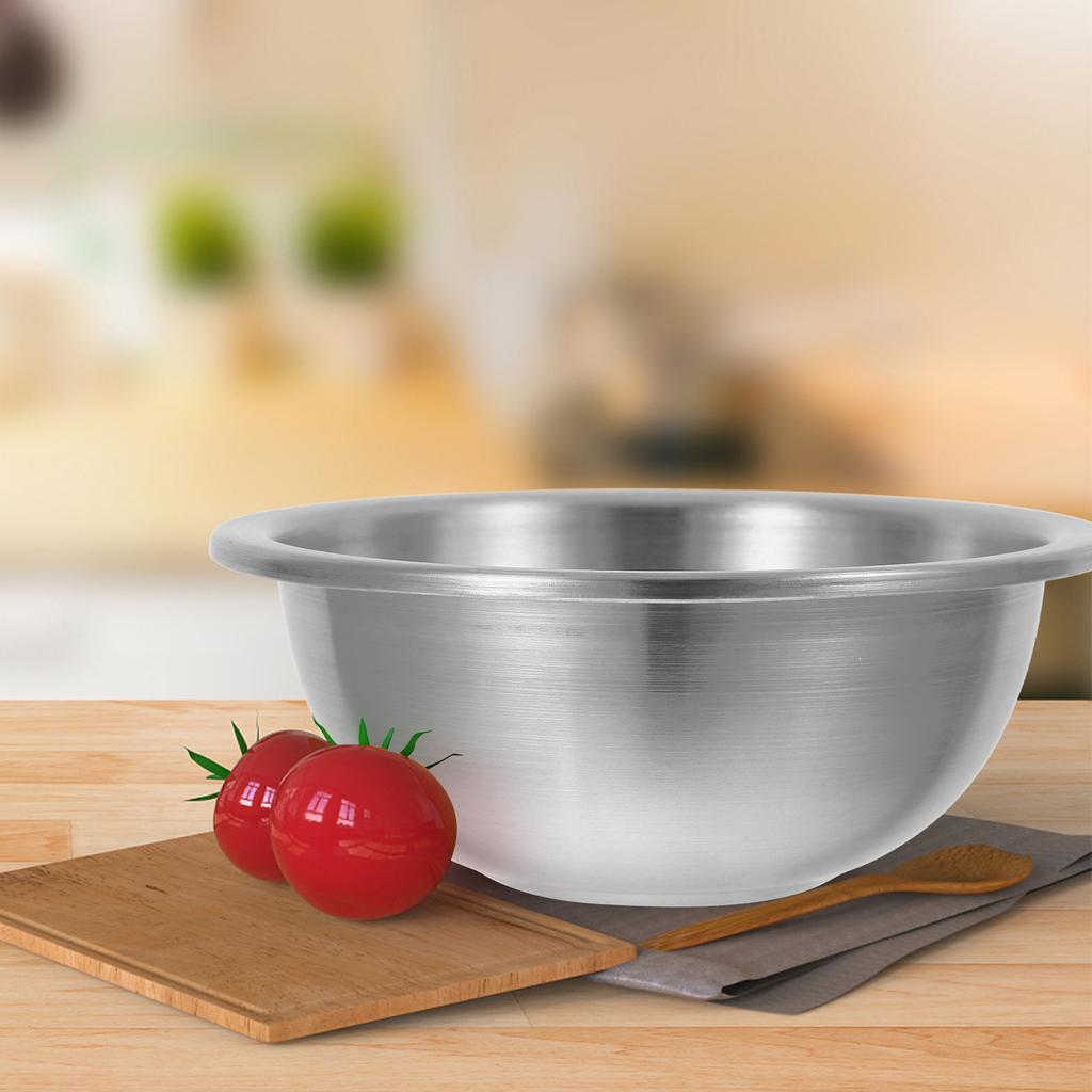 Stainless Steel Large Capacity Mixing Bowl Heavy-Duty Rustproof Nesting Bowl Soup Pot Egg Mixing Food Container