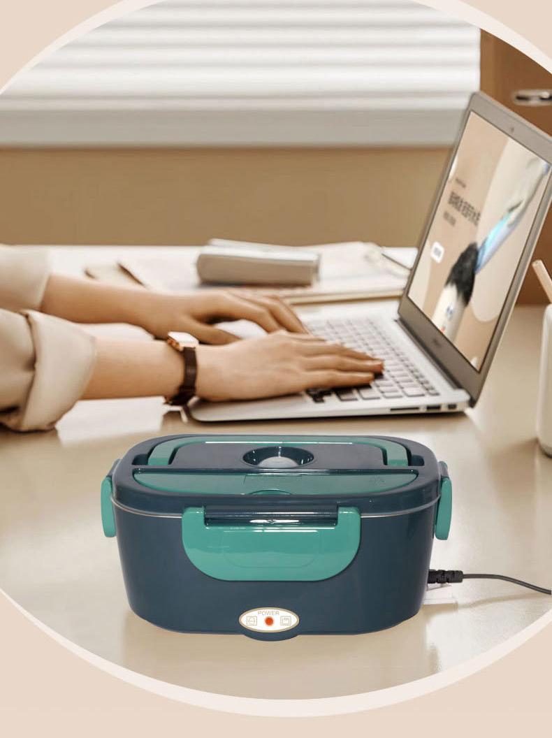 Electric Heating Lunch Box 304 Stainless Steel Food Warmer for Car Home one size 2630₽