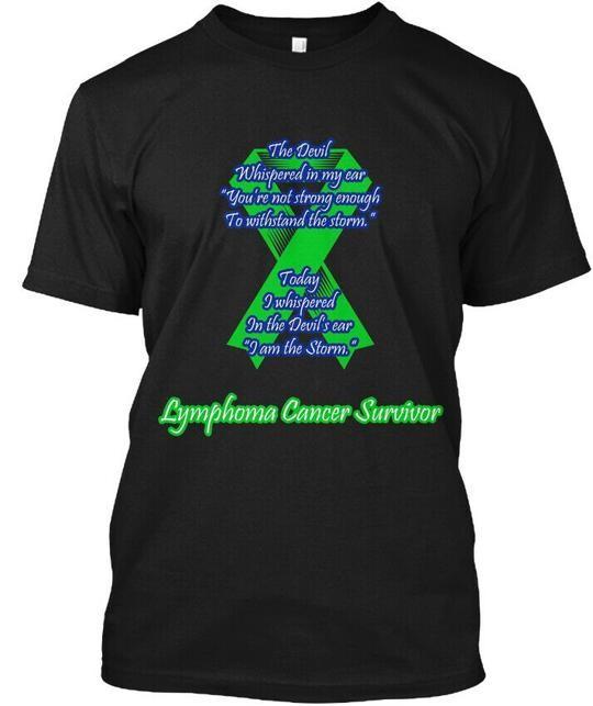 I Am Storm Lymphoma Cancer Survivor  Devil TShirt Made in USA Size S to 5XL Unisex T-Shirt S