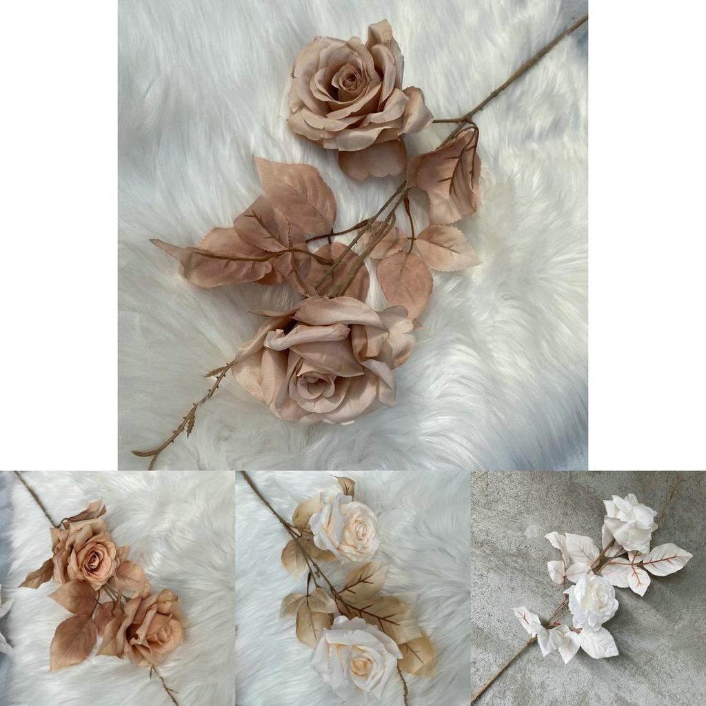 Lifelike Alice Rose Bouquet For Wedding Photography And Home Decoration Display