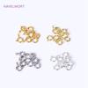 Brass 5/5.5/6/7mm 18K Gold Plated Round Claw Spring Clasp For Bracelet,Clasp For Jewelry Making,DIY Jewelry  Material Wholesale