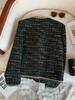 Veste Tweed Noire Style Français pour Femme A71337