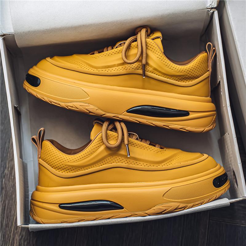 Spring and Autumn breathable dad shoes casual shoes thick-soled inner height-increasing sports tide shoes