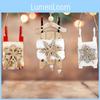 Delightful White And Brown Snowflake Wooden Sled Ornament For Elegant Christmas Decorations
