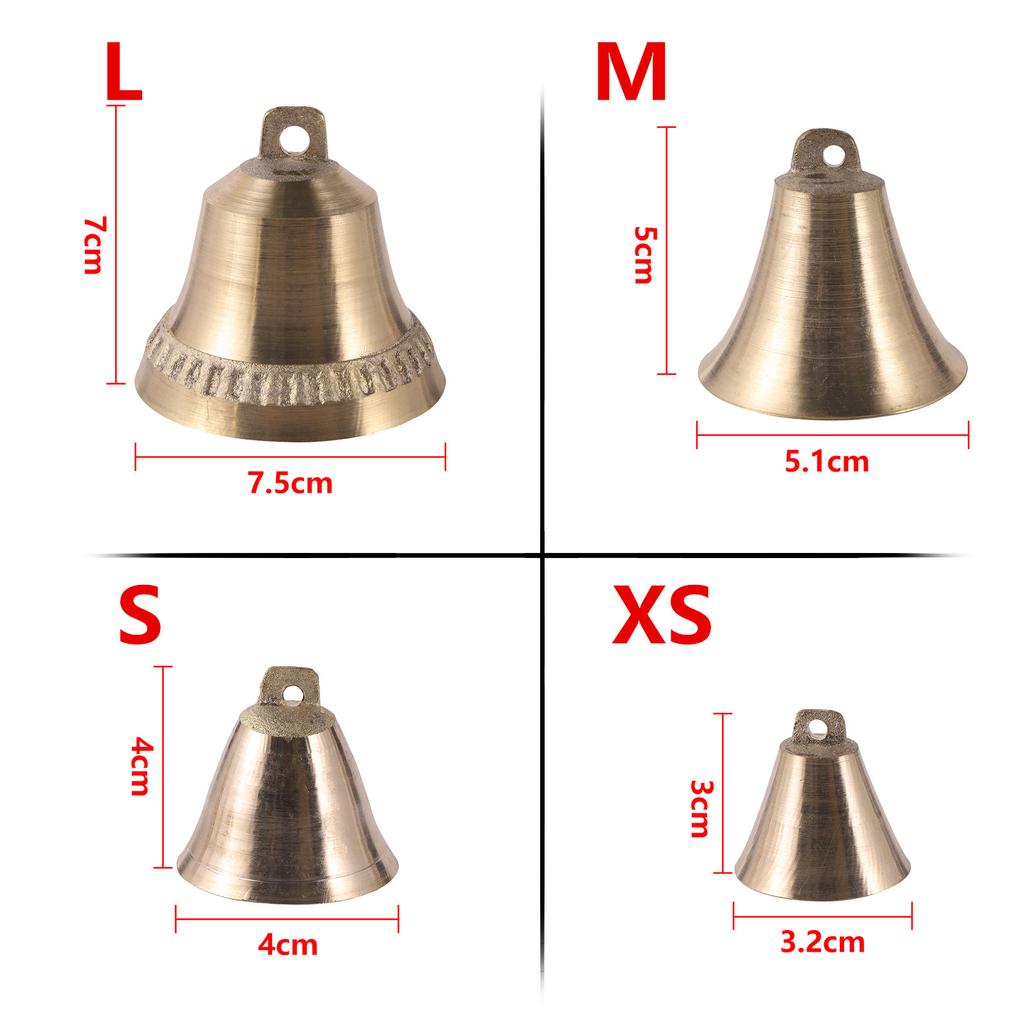 Farm Cattle And Sheep Brass Bell Livestock Horse And Dog Grazing Bell Anti-lost Pure Copper Imitation Rust Sound Loud Bell 1 Pc