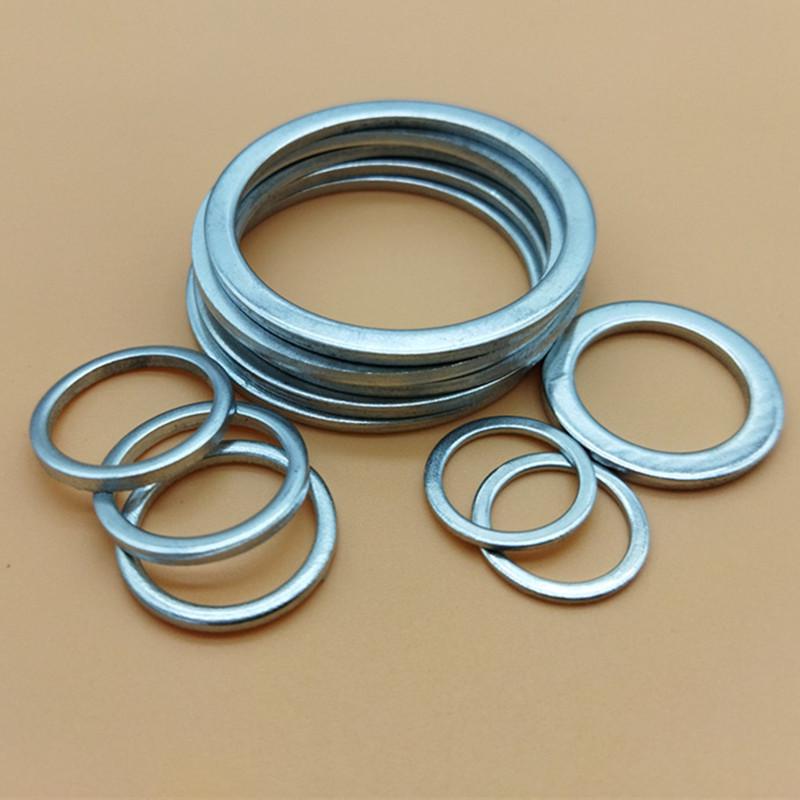 Thickened Galvanized Iron Flat Washer: Small Outer Diameter, Narrow Edge