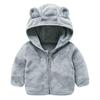 Fleecegefütterter Mantel für Mädchen - Süßer Herbst-/Winterpullover für 0-3 Jahre