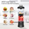 600ml Portable Blender 240W USB Rechargeable Electric Juicer with 6D Blades, BPA-Free, 4000mAh Lithium Battery, Quick Charge, Small Container for