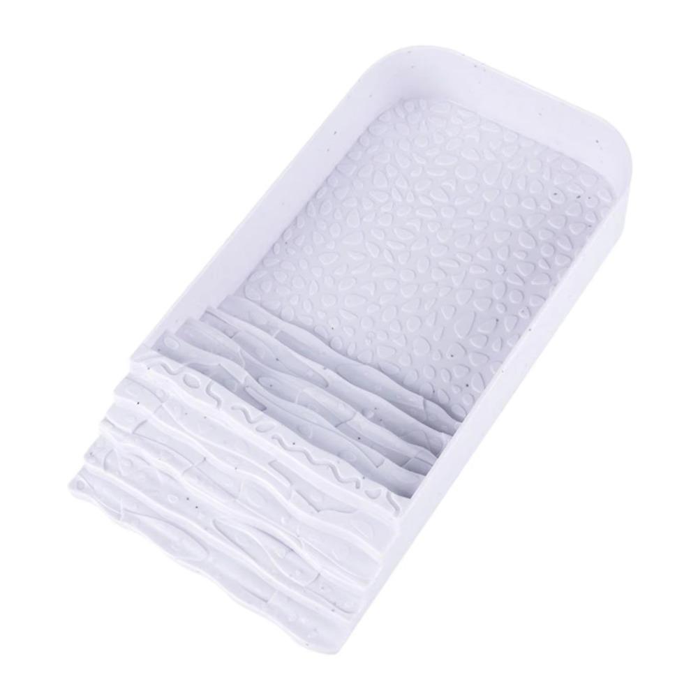 Ornaments Plastic Reptile Water Dish Square Ladder Climbing Turtle Bath Basin with Ramp Multi-functional Bathing Pool Amphibians