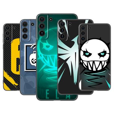 Rainbow Six:Etui na telefon z logo Siege do Samsung Galaxy S22 Pro S21 S20 Ultra FE S10 Lite 5G S10E S9 S8 Plus Miękka TPU Czarna Obudowa