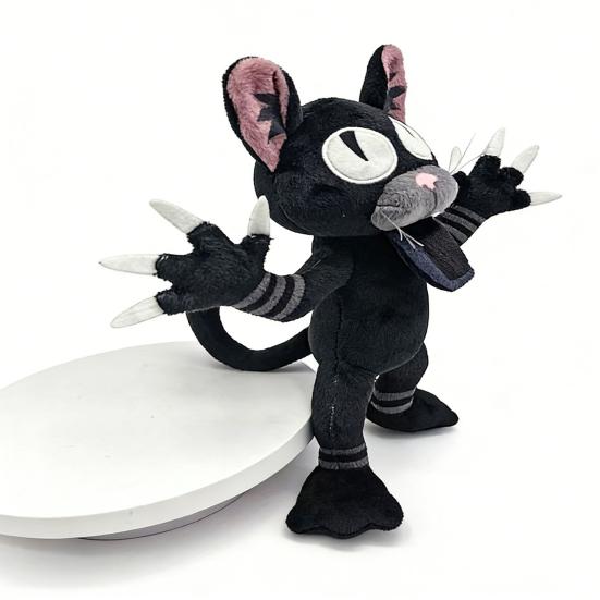 Yousheng Forest Black Cat Plush Toy Cute Stuffed Animal for Kids Adults Huggable Doll with Expressive Pose Home Decor Photography