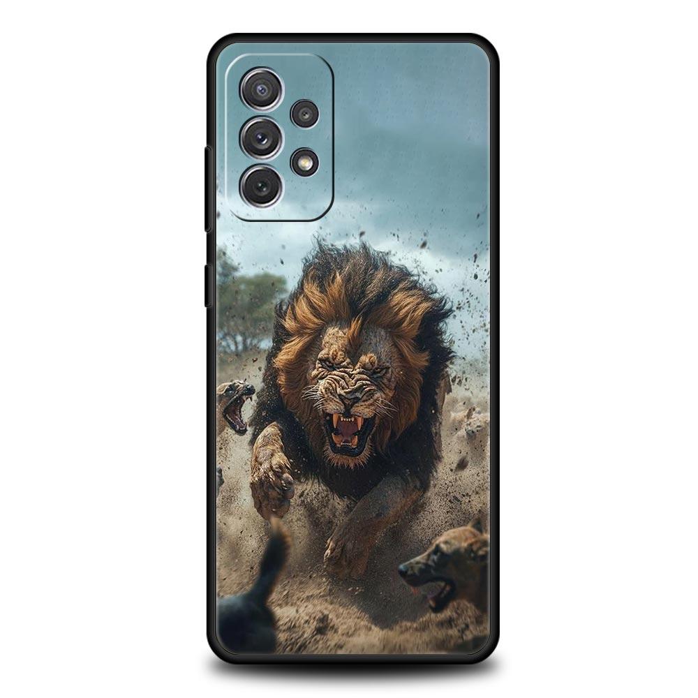 Lion King Animal Phone Case For Samsung Galaxy A17 A07 A55 A35 A25 A15 A05s A33 5G A31 A23 A21s A13 A41 A73 A53 A51 A71 Cover
