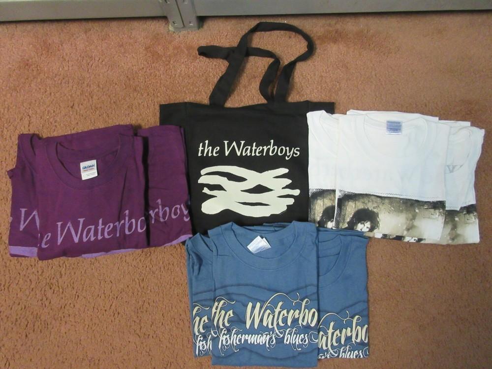 9+1 x WATERBOYS ОФИЦИАЛЬНЫЙ МЕРЧ МУЗЫКА ГРУППЫ ОПТ 1 СУМКА + 9 ФУТБОЛОК РАЗМЕР L Унисекс Футболка XXL