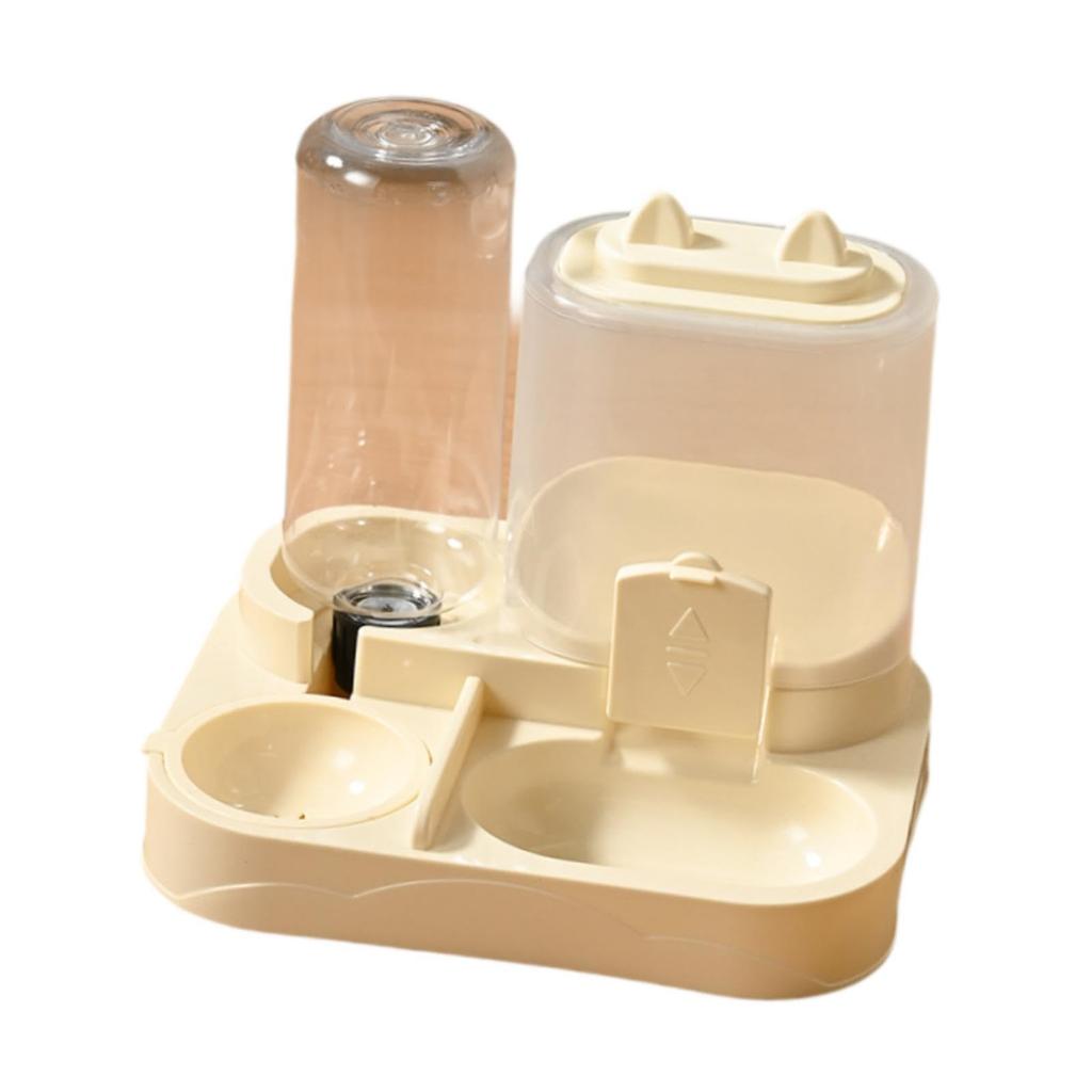 Double Bowl Automatic Pet Bowl Feeder Water Dispenser