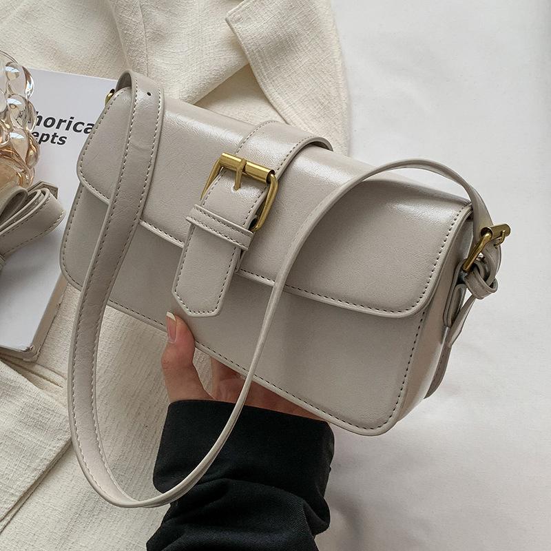 High-end Small Bag Women's 2025 New Fashion Versatile Shoulder Underarm Bag Retro Messenger Small Square Bag