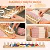 12 Pegs Chunky Knitting Blanket Loom 2 Boards Adjustable Weaving Loom Frame Easy Assembly Modular Design