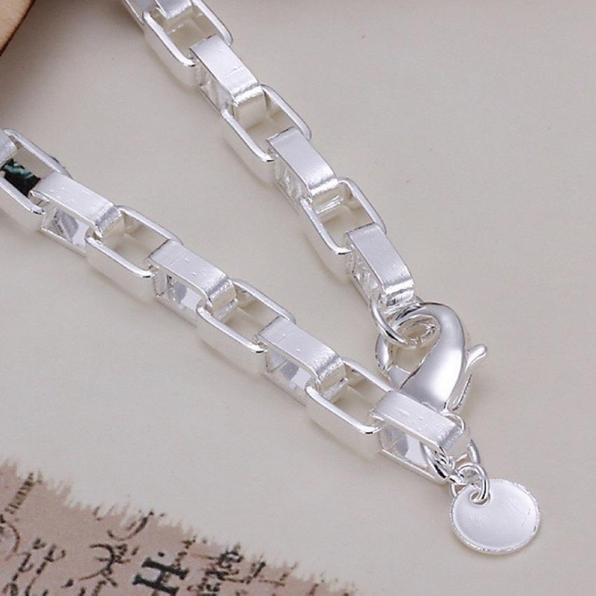 Fashion Color Silver Chain Bracelet Chain Link Women Lady Men Jewelry