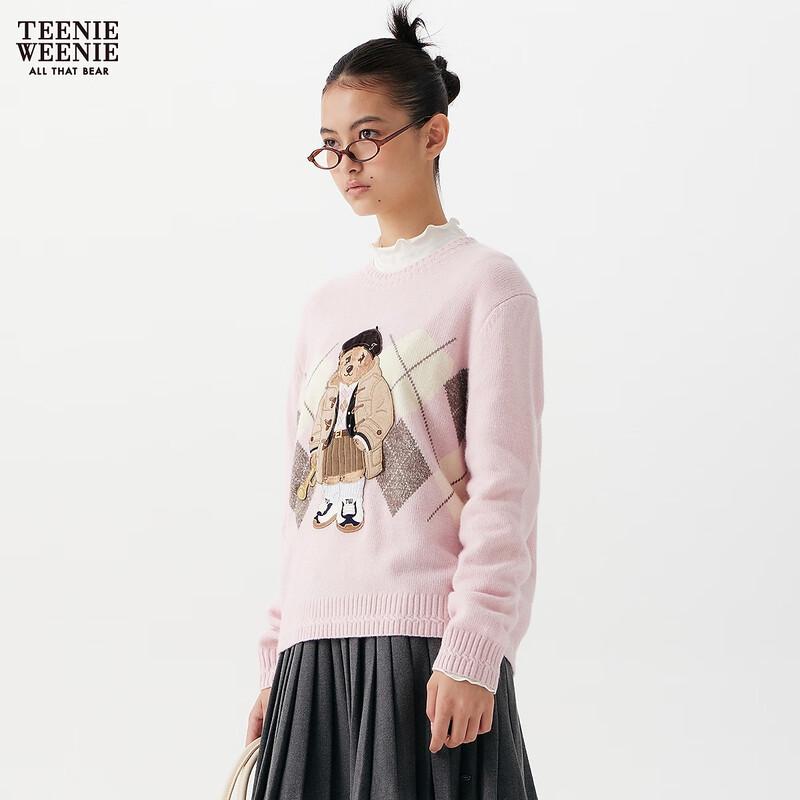 Teenie Weenie Women's Bear Cartoon Knit Sweater