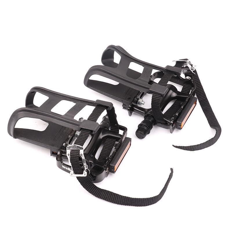 Bicycle Toe Clip Pedal Set