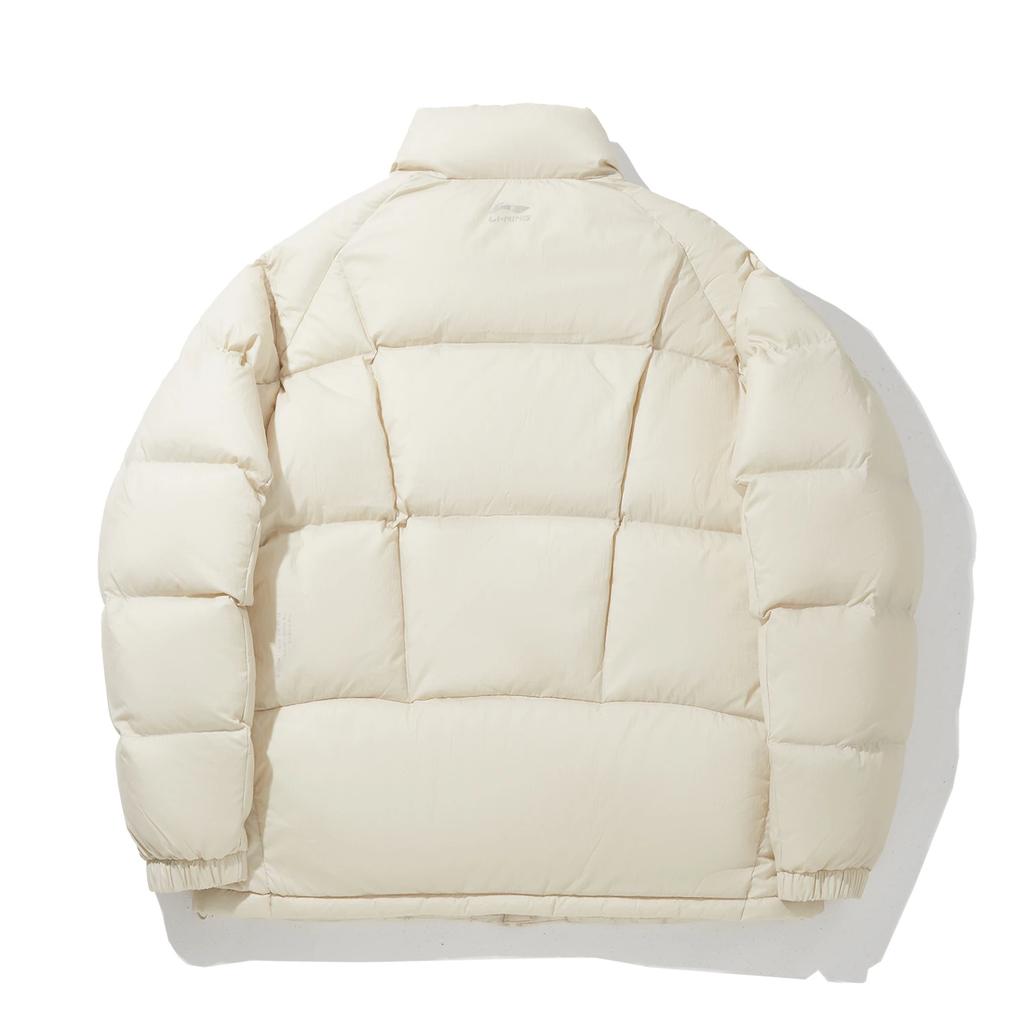 Li Ning Down Jackets Men's Birch Apricot Stand Collar Moderate AYMV475-1