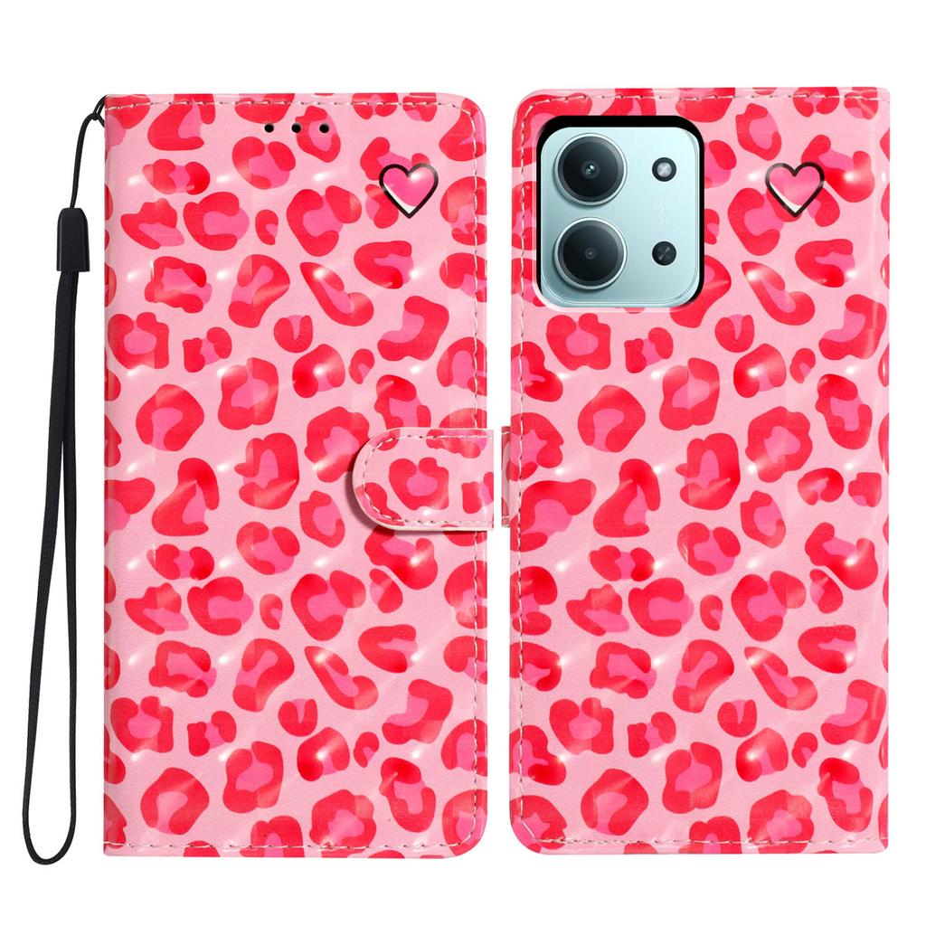 Dla Xiaomi Redmi 15C 4G (Światowy) (171mm)/Etui Poco C85 4G PU Skóra Portfel Pokrowiec na Telefon Druk Wzoru 3D