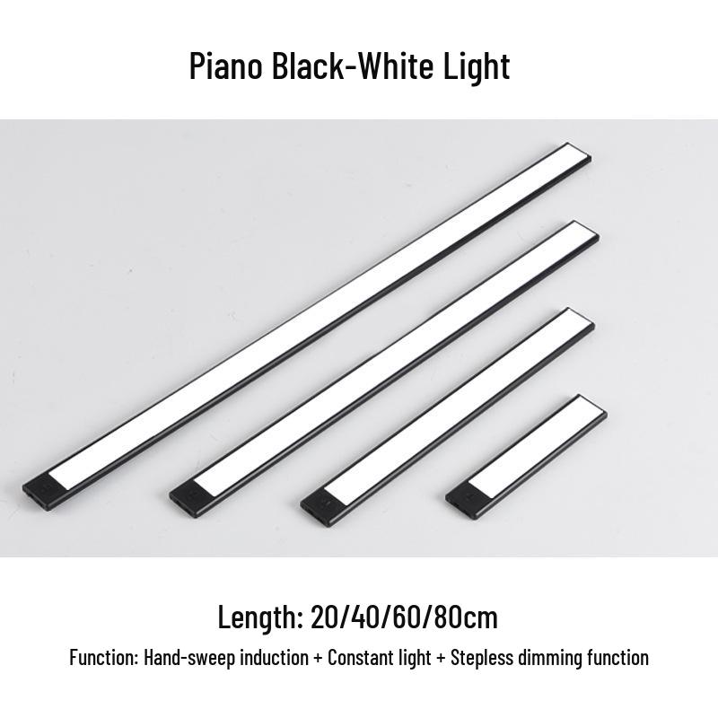 

Ультратонкий перезаряжаемый светодиодный светильник с датчиком: Беспроводной, самоклеящийся для шкафов, кухонь, прихожих и прикроватных тумбочек 300mm 1.5W