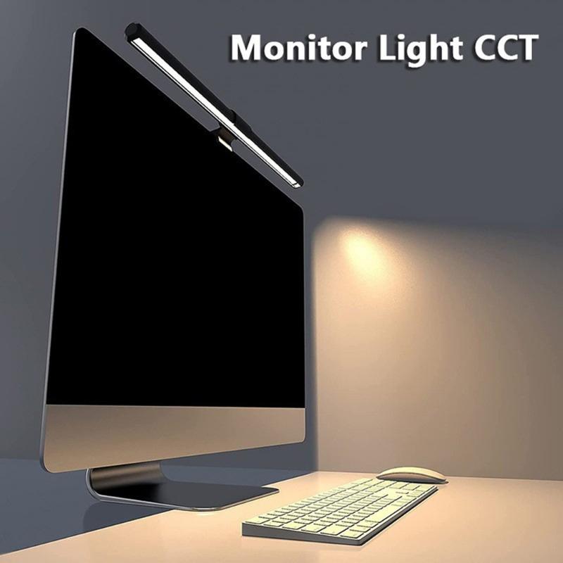 LED Monitorlicht Hängende Schreibtischlampe Berührbare Dimmfunktion Augenfreundlich für Arbeit Gaming Augenschutz Computer Schreibtisch