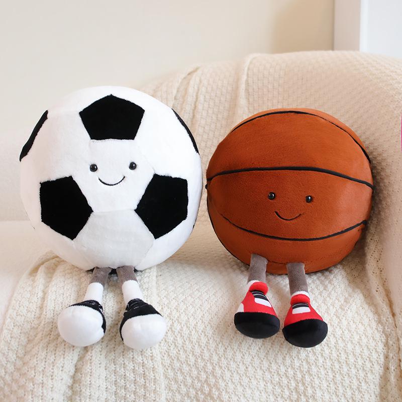Multisport Plush Doll Pendant: Basketball, Football, Volleyball, Badminton, Rugby, Baseball, Tennis
