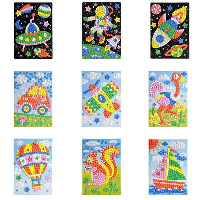 Kids Game  Arts Craft DIY Kits Drawing Toys EVA Foam  3D Mosaics Puzzle  Stickers