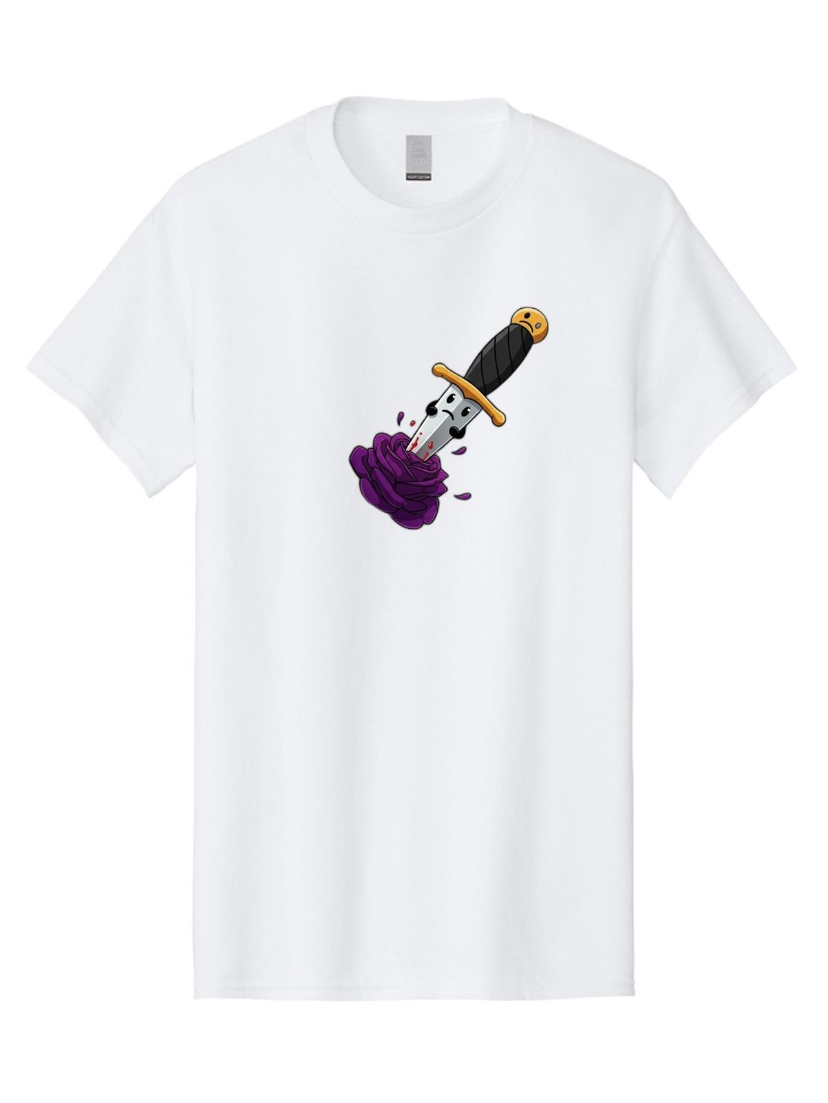 Dagger-With-Face Mens Graphic Tee, 100% Cotton, Casual Summer Wear S разноцветный