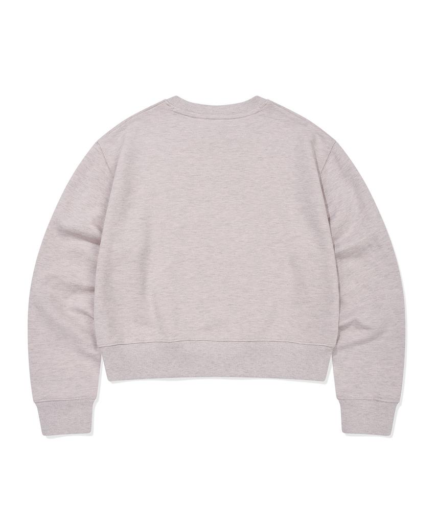 WACKY WILLY [26Ss] Women'S Lily Wappen Crop Sweatshirt Pink