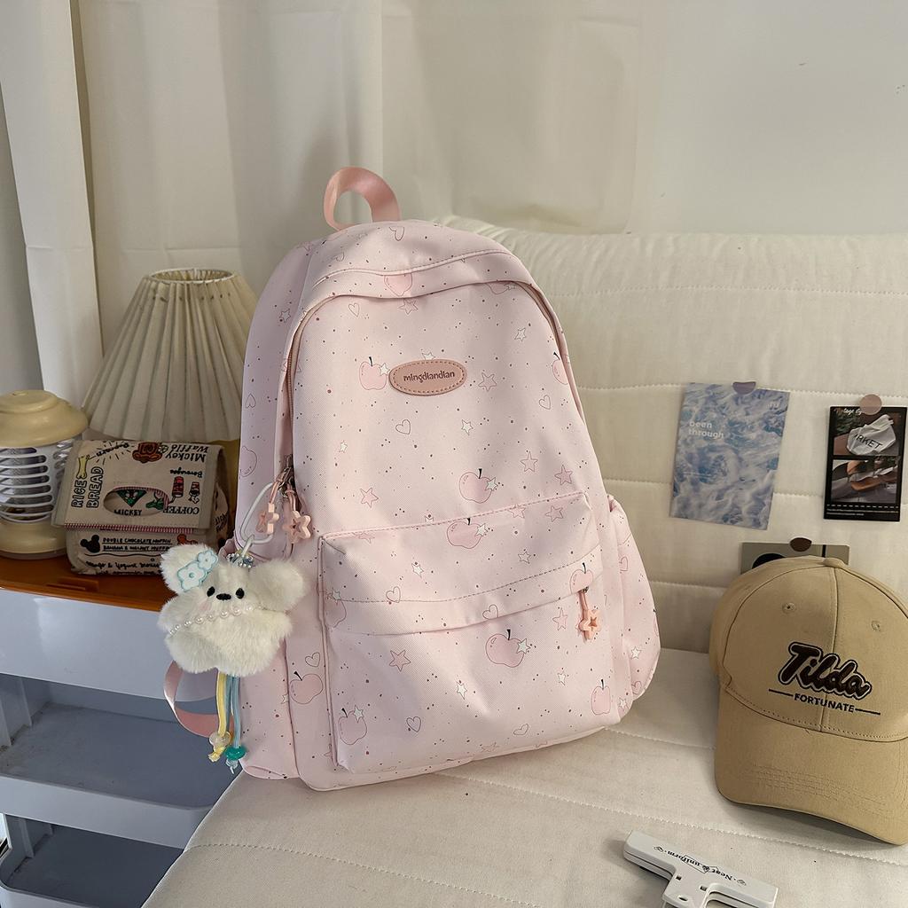 Schoolbag High Value Star Backpack Women 1011 New Simple Niche Travel Backpack Schoolbag Girls Primary School Students Junior High School
