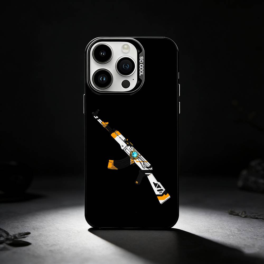 Game C-CS Phone Case For iPhone 17,16,15,14,13,12,11 Plus,Pro Max,XS,Colored silver phone case iPhone12PRO
