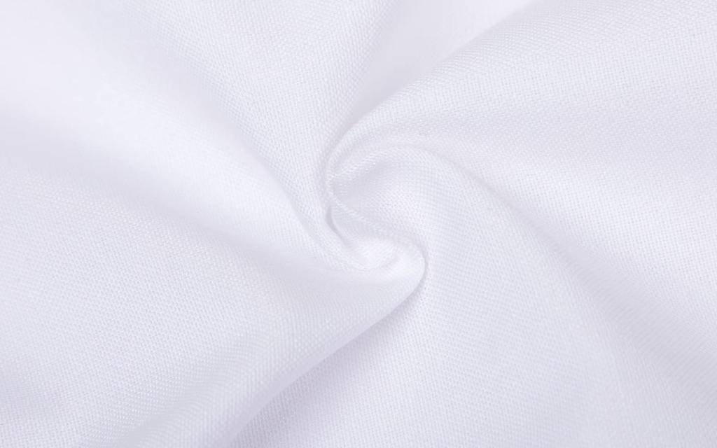 LSMUDKINGDOM Kids' Boys' Long Sleeve Oxford Button-Down Shirt, White, Size 140, Solid Color