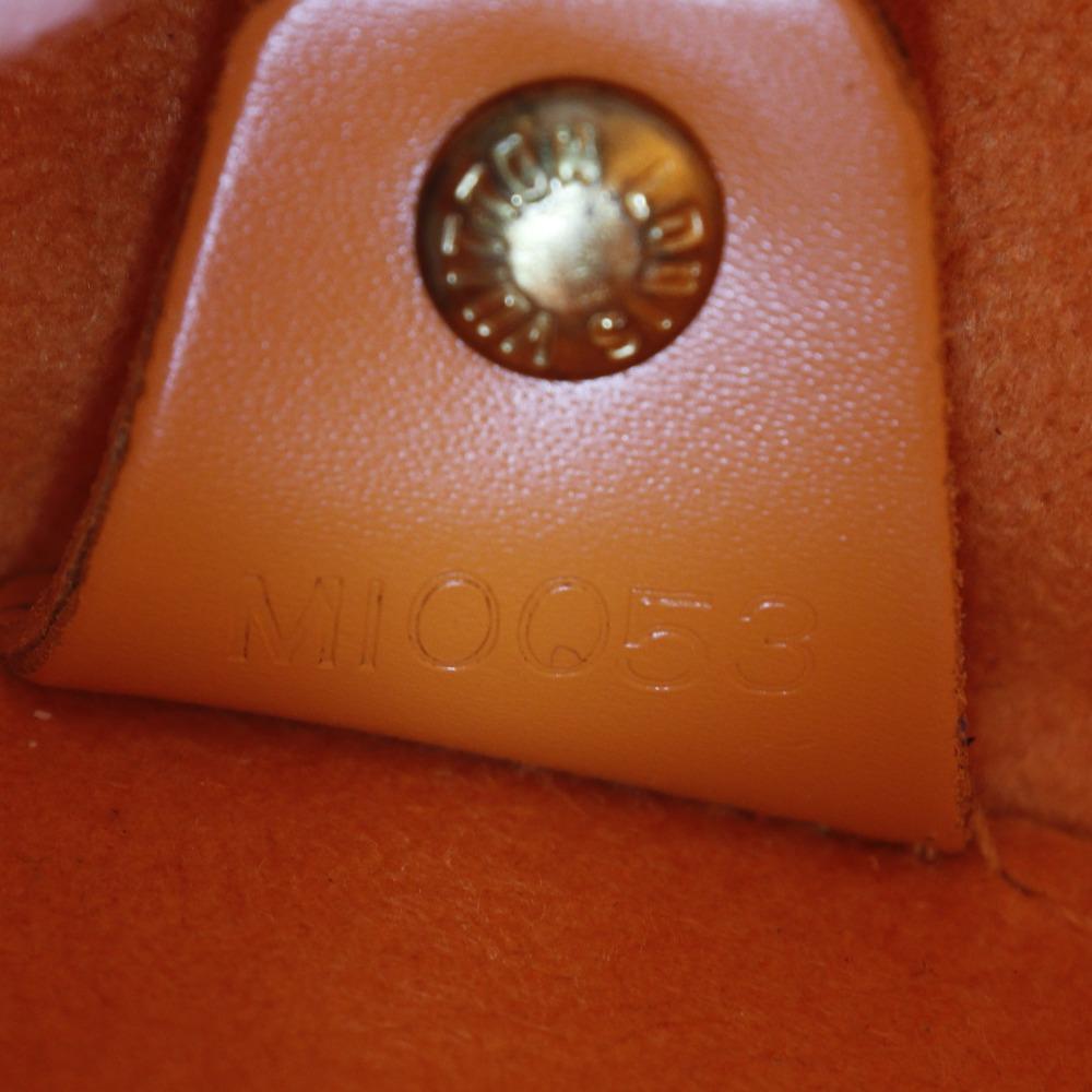 Louis Vuitton Soufflot Handbag M5222H Mandarin Orange Epi Leather Women Used