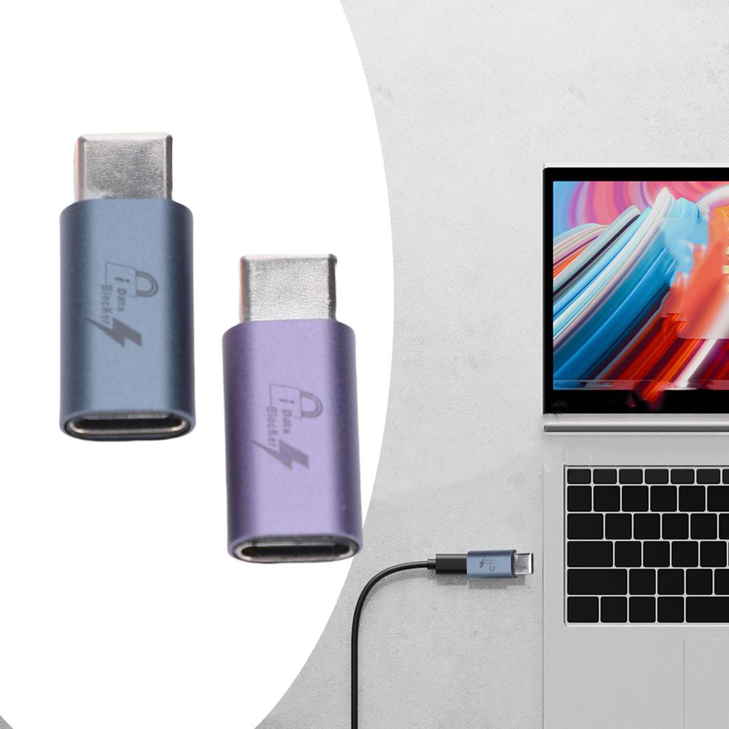 2PCS USB C to C Data Blocker Anti Jacking Refuse Hacking USB Data Blocker Only for Safe Charging