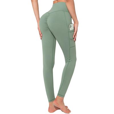 Leggings da donna a vita alta elasticità push up allenamento fitness palestra pantaloni yoga senza cuciture